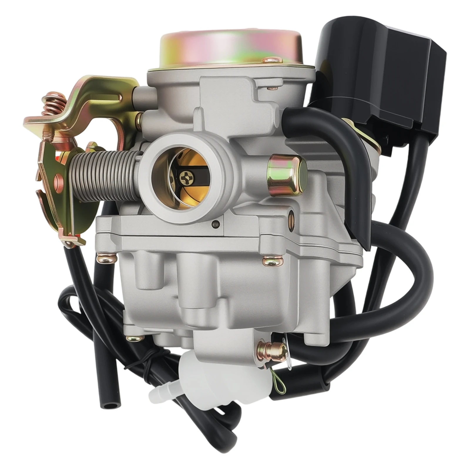 Carburador GY6 de 50cc compatible con scooters, ciclomotores, cuatrimotos, karts, TaoTao, Roketa, carburador de 18MM