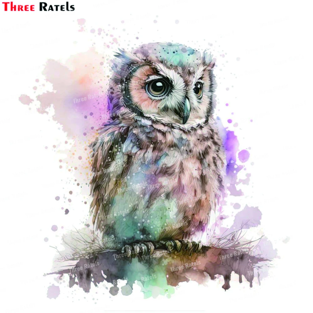 Three Ratels K784 Gloomy Owl Wall Stickers Chinese  Style Living Room Background Home Decoration Wallpaper Self-adhesive Mural