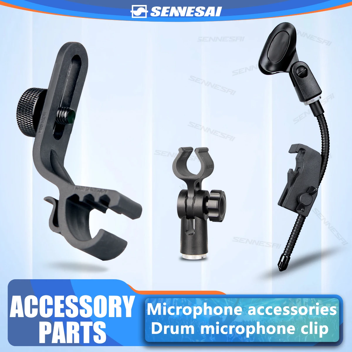 High Quality！Instrument Microphone Snare Drum Clips，Drum Accessories Percussion Clip，Plastic Copper Parts Rim Clips，Rim Clamp