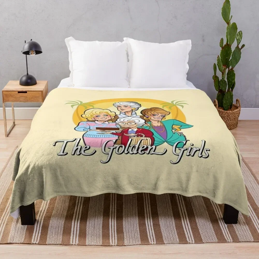 

The Golden Girls - Thank you for being a friend Throw Blanket Bed linens Giant Sofa Furry Nap Blankets