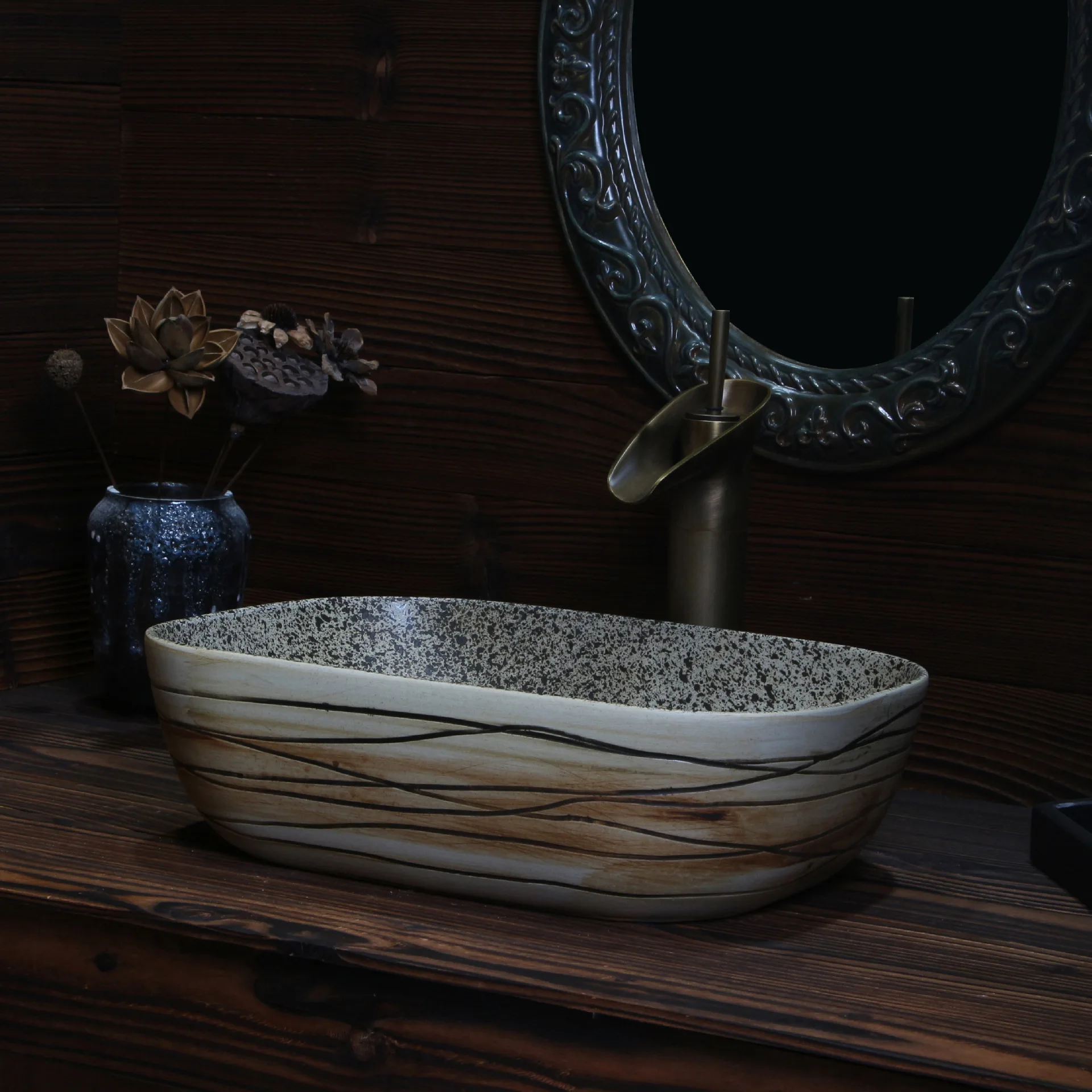 Cloakroom Counter Top Wash Basin bathroom sinks ceramic porcelain basin