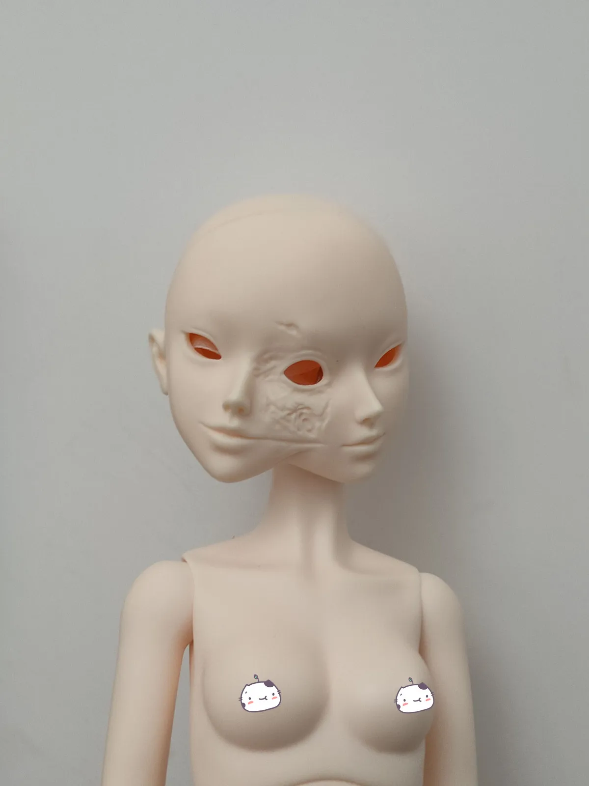 Neue Ankunft BJD 1/4 Mio Fullset Doppel GATAN Verbunden Horror Anime Puppe Professional Make-up Premium Harz Menschlichen Ge