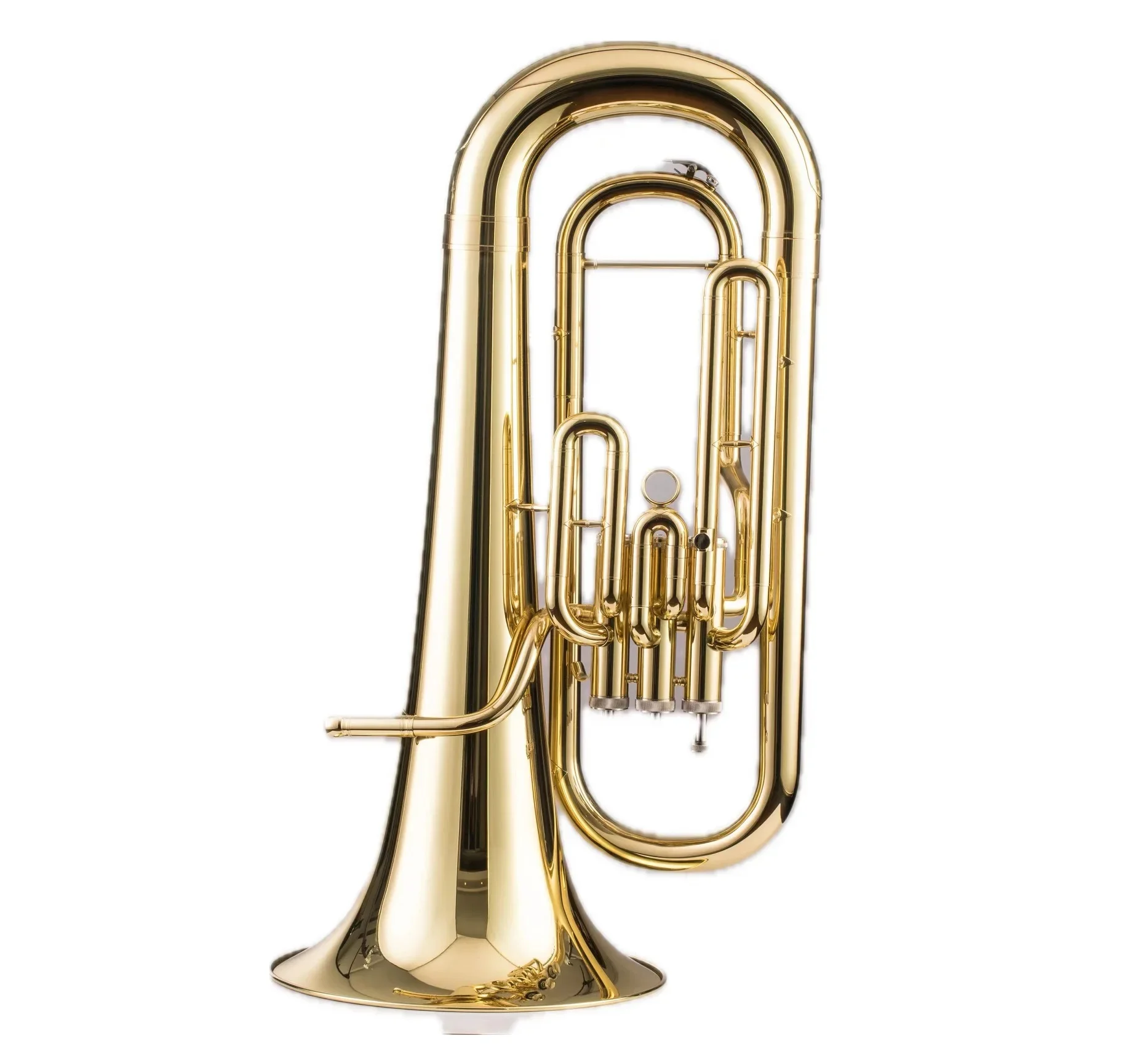 

High Grade 3 Piston Professional Euphonium Bb Brass Material Cupronickel Valve Gold Lacquered Euphonium Tuba 28cn Horn