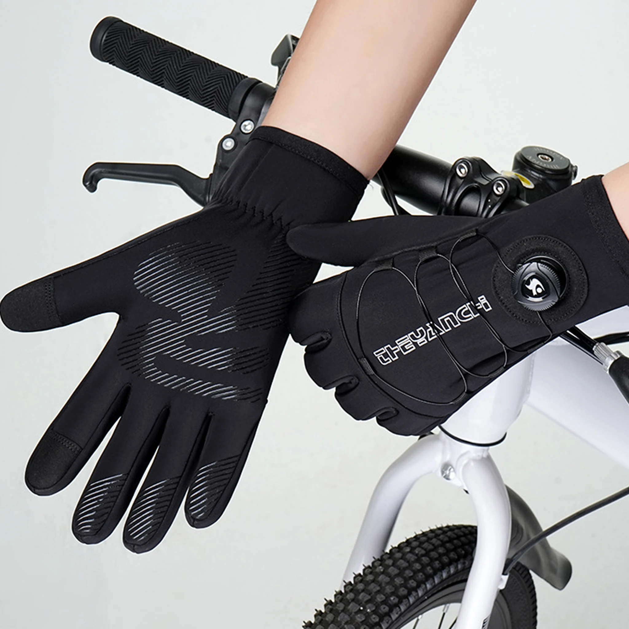 ل ● قفازات شتوية مرآة للرجال والنساء قفازات جري دافئة تعمل باللمس متوافقة، مناسبة للقيادة في الشتاء وركوب الدراجات والمشي لمسافات طويلة #2