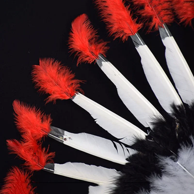 جديد أزياء الهالوين التأثيرية الدعامة غطاء الرأس من الريش الشكر غطاء الرأس الإمارات التيجان رئيس هوب أغطية الرأس