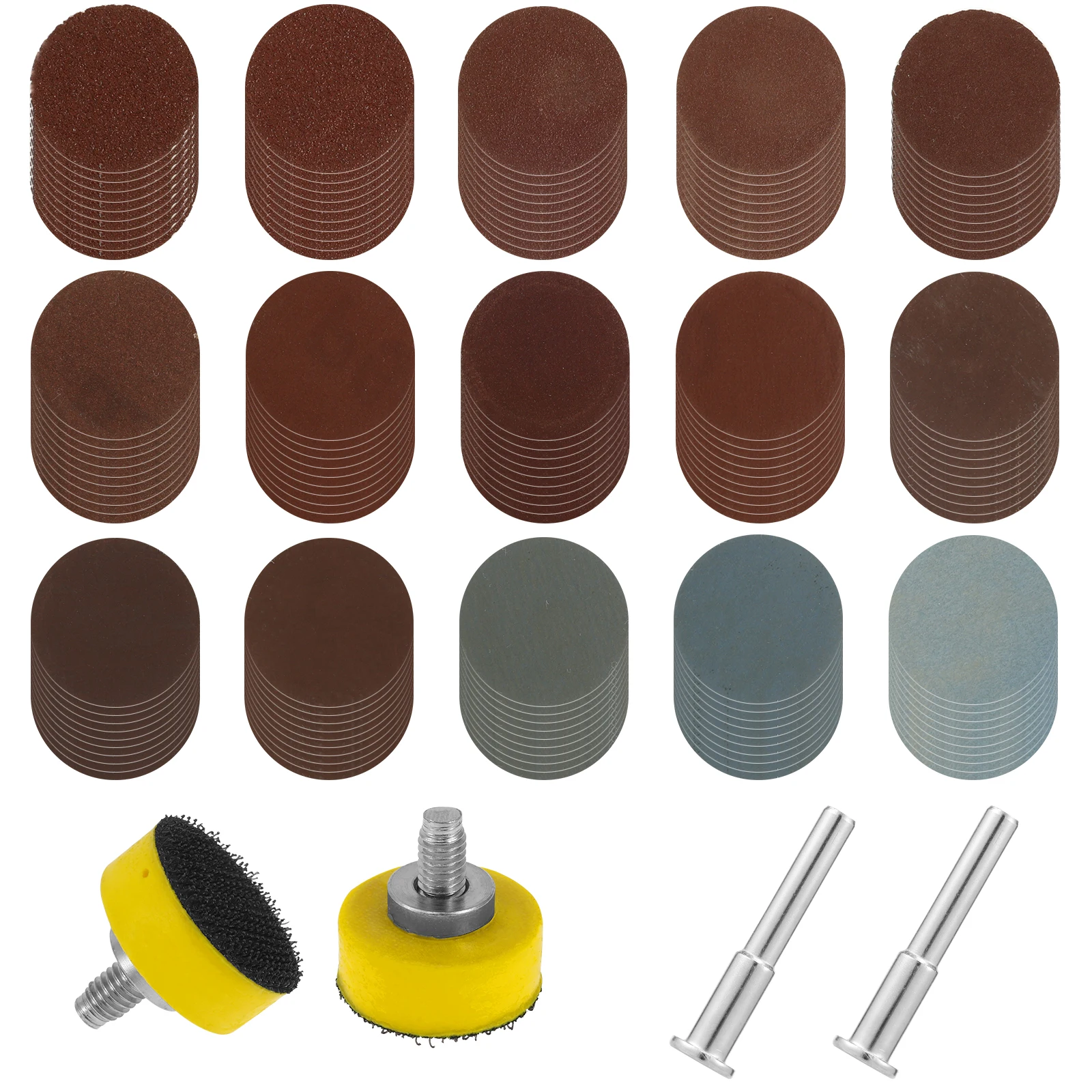 305Pcs Sanding Disc Wear Resistant Polishing Pad For Random Orbital Sander Abrasive Sheets Tools Hook and Loop 2.5cm Adhesive