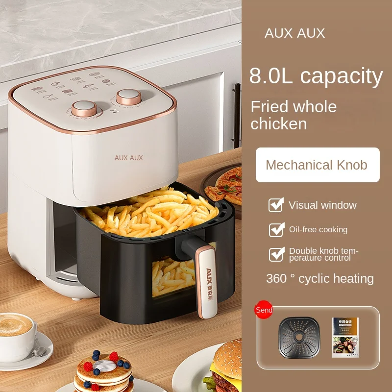 220V AXA Air Fryer 2023 Model - All-in-One Air Fryer Oven with Smart Auto-Fry, Multi-Functionality and No Oil Cooking