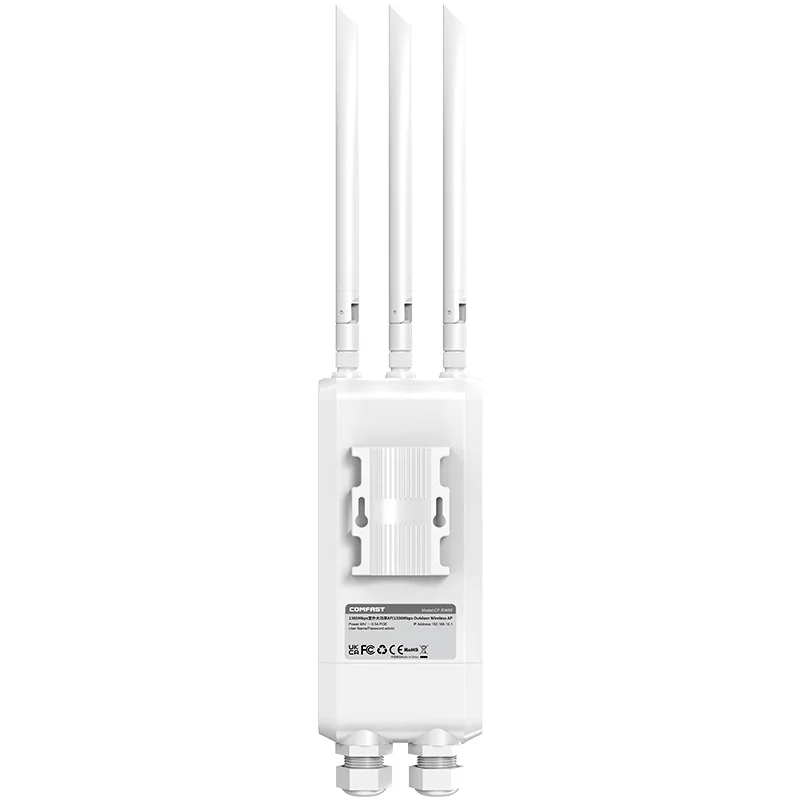 COMFAST CF-EW85 Dual-band 1300Mbps Wireless Outdoor AP Signal Amplifier Supports DC/POE Power 2.4G/5.8G Frequencies