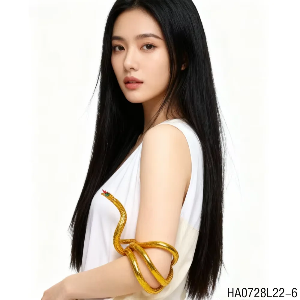 페세나르 이건 금색의 뱀 모양 팔찌로, 모조 뱀 디자인이 있어 파라오 파티에 적합합니다.