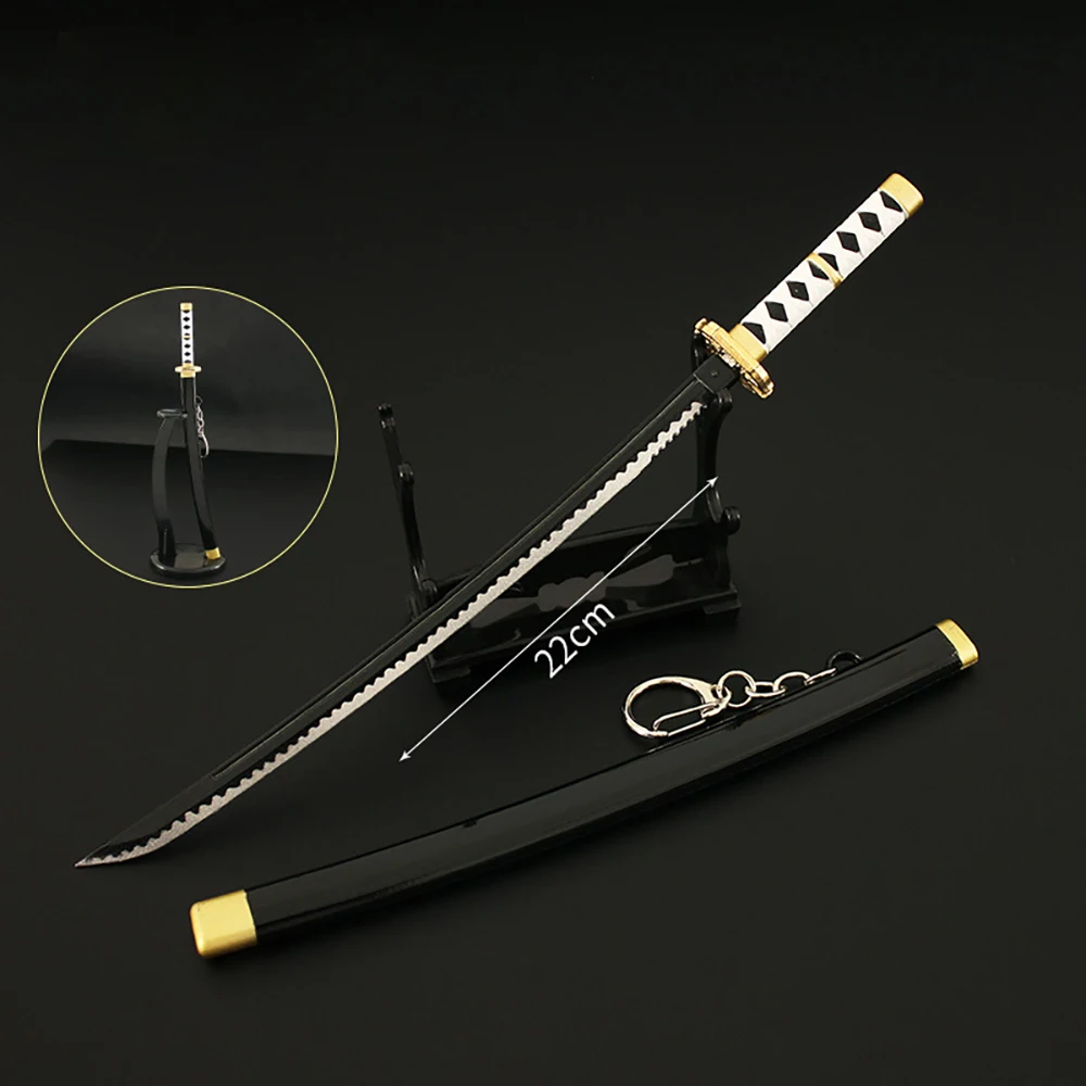 22cm DMC Virgil Yamato Weapon Sword Dante Devil May Doll Equipment Cry Game Peripherals All Metal Katana Keychain For Fans Toys