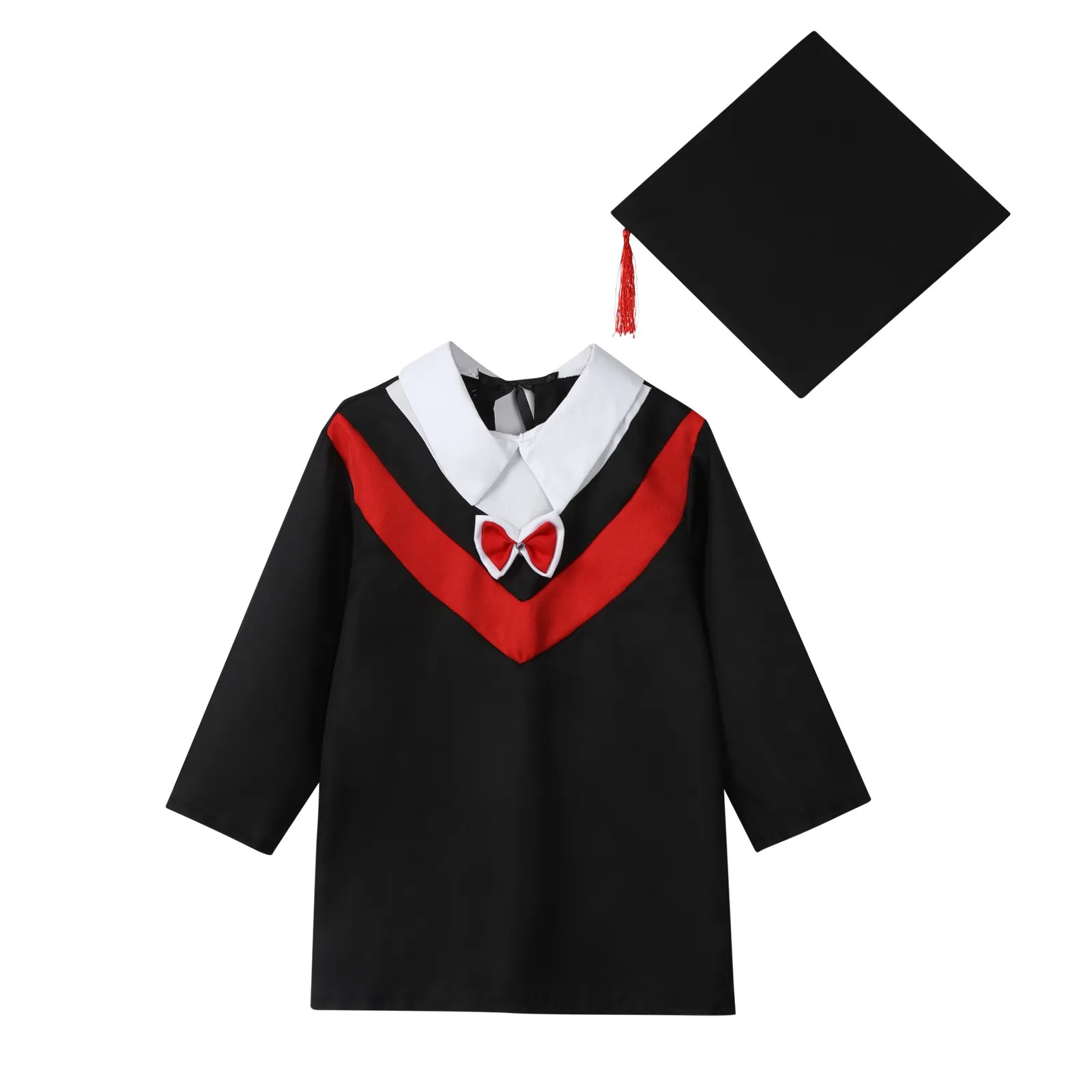 Graduação Cap Vestido para Jardim de Infância, Graduação Robes, Tassel Set, Confortável, Unisex, Parabéns, Notas, Roupa, Graduação Cap, 2022