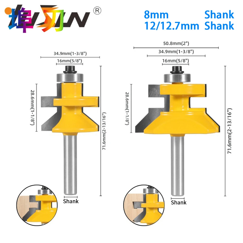 Router Bit For Wood 120 Degree Router Bit Set Woodworking Groove Cutters Tungsten Alloy Wood Tenon Milling Cutter Bits Tools