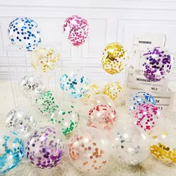 10Pcs 12Inch Confetti Latex Ball Red Rose Gold Helium Balloon Birthday Party Wedding Decor Baby Shower Valentine's Day Globos