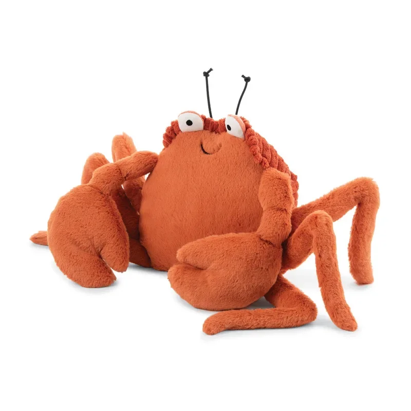 45cm orange Krabben Plüsch tier weichen Cartoon weichen Modell Ornamente Wurf kissen für Jungen und Mädchen Weihnachten Urlaub Geburtstags geschenke