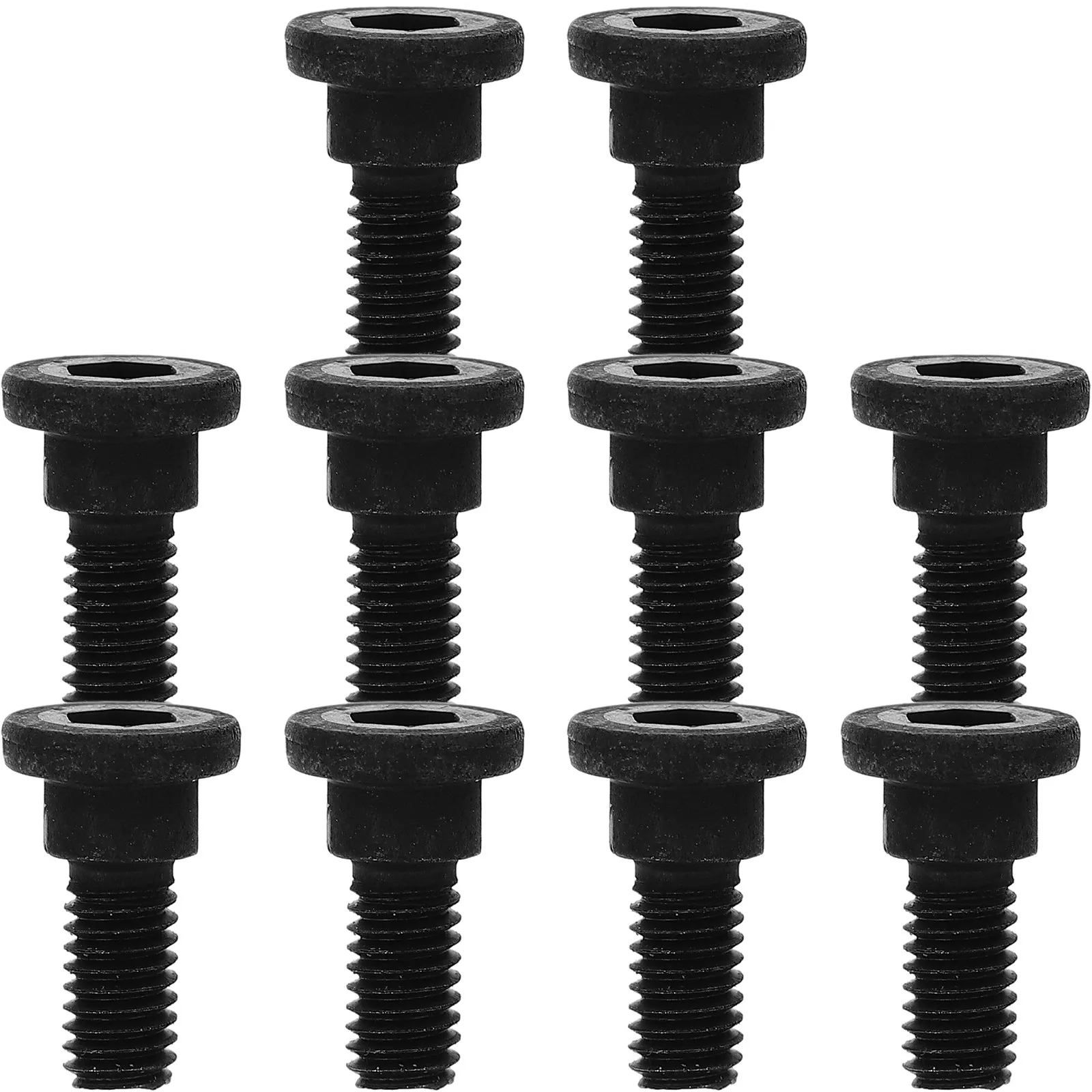10Pcs M2.5 Black Socket Cap Bolts Socket Drive Full Thread Carbon Steel 12.9 Machine Screws for Replacement Screws Bed