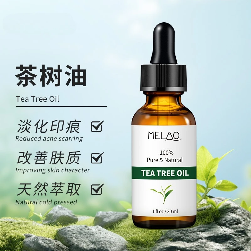 

Tea tree oil fades acne marks gently nourishes the skin moisturizes softens the skin balances water &oil improves acne Skincare