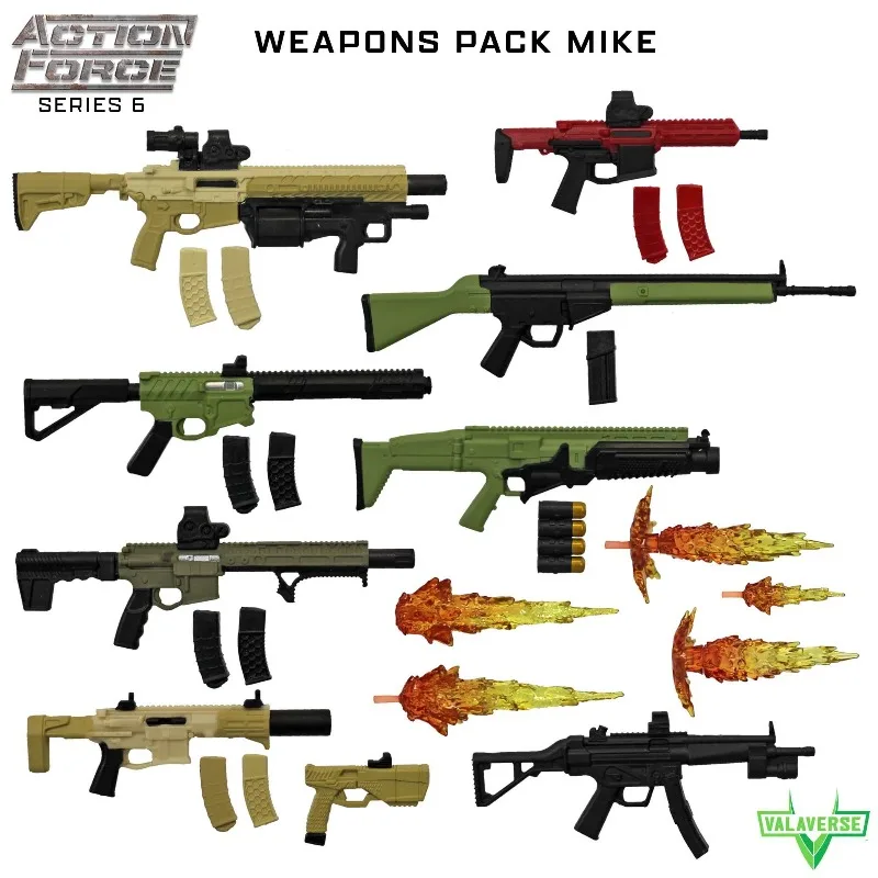 【มีสินค้าในสต็อก】 AF Original Thunder Squad Action Force 6 Wave Accessories Soldier 1/12 Mobile Doll Model Toy Boy Gift Collection