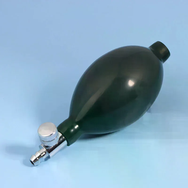 Dark Green Inflator Bulb Air Pump For Sphygmomanometer Blood Pressure Monitor Handheld Health Care Accessory Ball Metal Valves