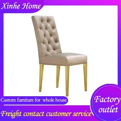 Modern Blue Grey Velvet Dining Chair Luxury Vintage Living Room Furniture Gold Silver Metal Leg Home Restaurant,2pcs/set