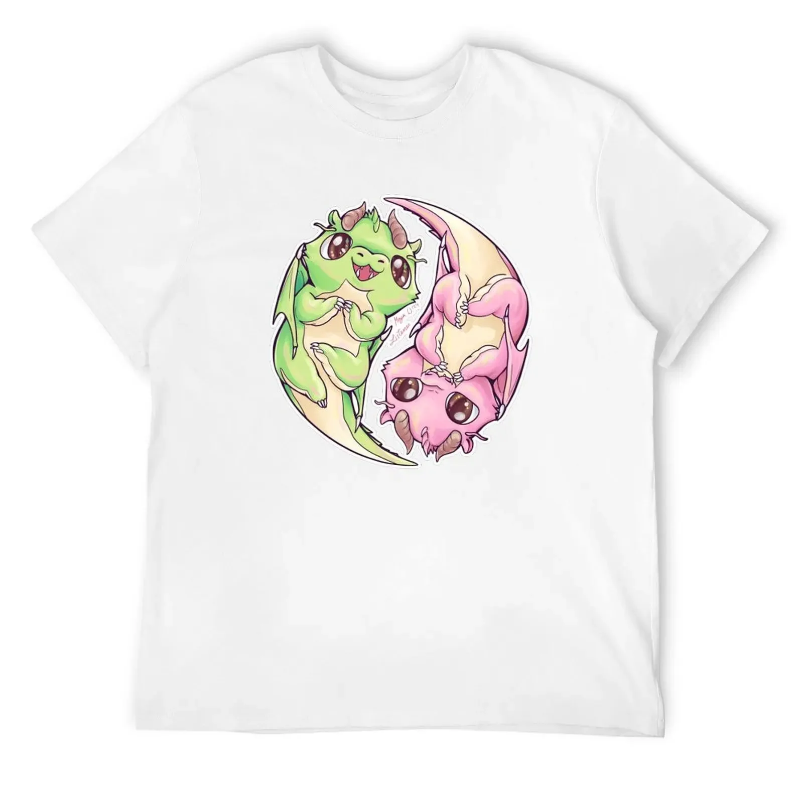 Squishy Dragons T-Shirt cotton graphic tees plus size tops T-shirts oversize men clothing