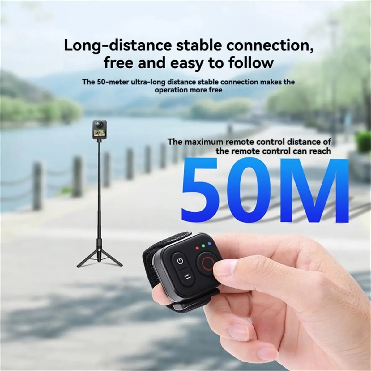 

Беспроводной Bluetooth-пульт дистанционного управления AT313 Premium для контроллеров Action6/5 Pro/4/360 и спусковых механизмов экшн-камер