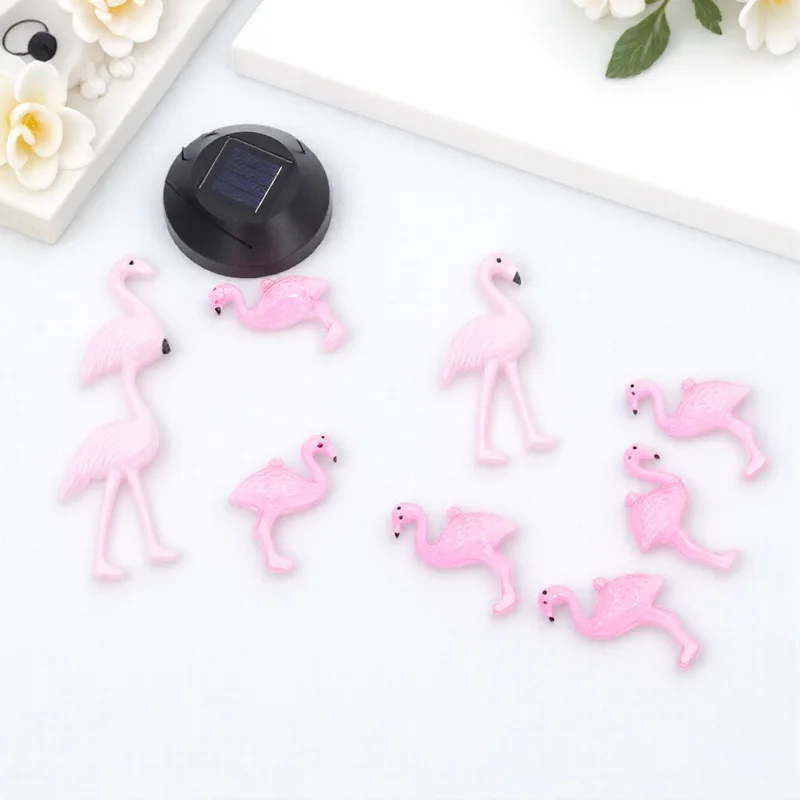 الطاقة الشمسية فلامنغو في الهواء الطلق الرياح الرنين معلقة ضوء مصباح الحديقة مقاوم للماء الشمسية الرياح الرنين مصباح الإضاءة الزخرفية