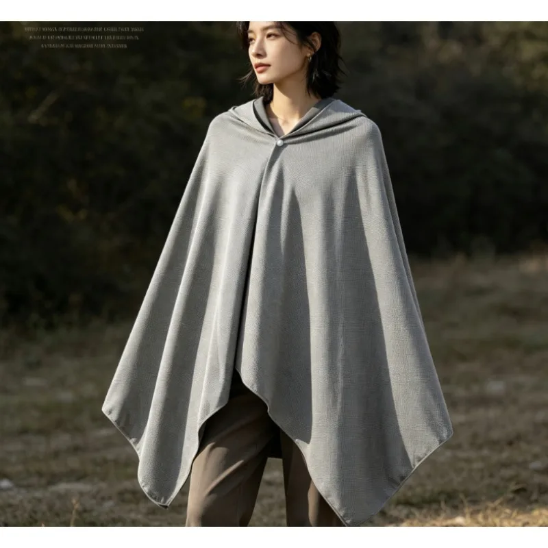 

Hooded Cape Towel for Outdoor Sports Mountain Climbing Cool Feeling Sun Protection Quick Drying Beach Towel Absorbent