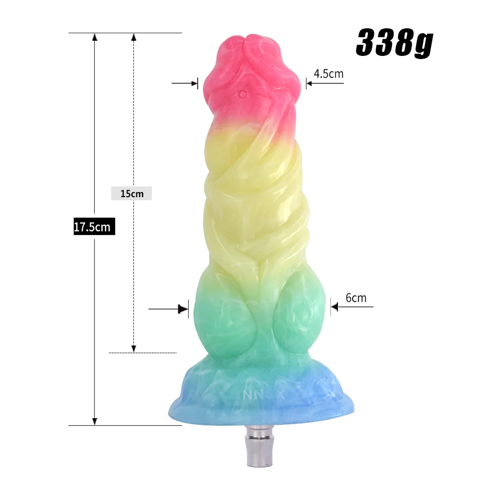 ROUGH BEAST Colorful Dildo for Quick Plug/Vac-u-lock Sex Machine Silicone Animal Dildo Anal Plug Adult SM Game for Women and Men