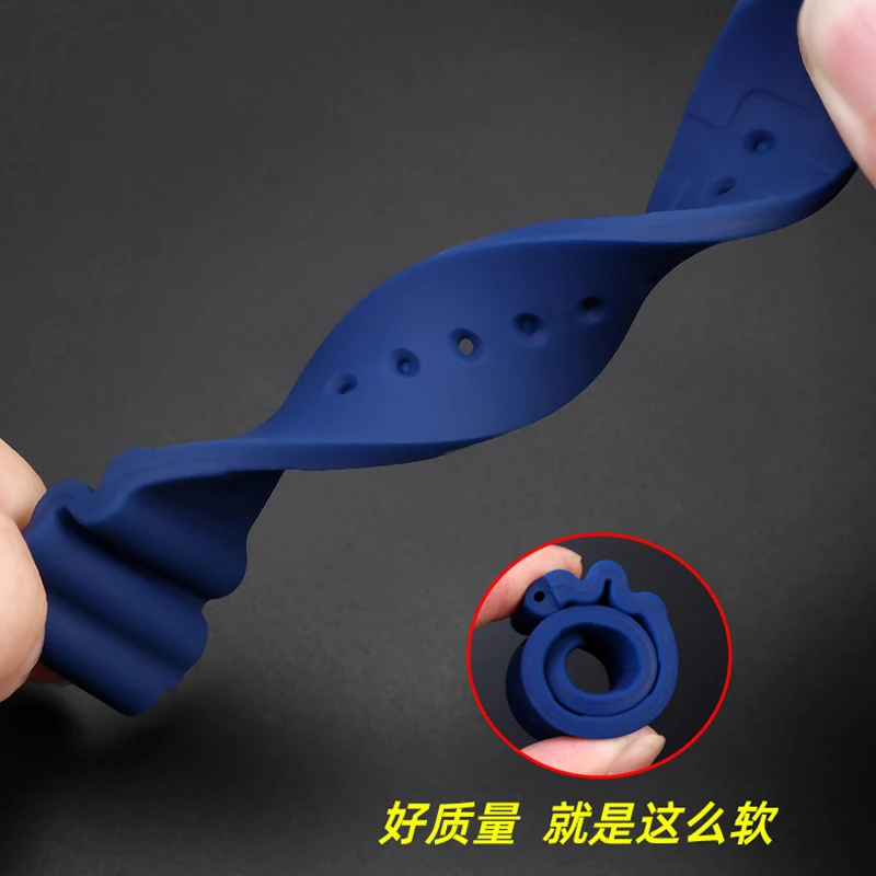 حزام ساعة من هلام السيليكا لكاسيو ، حزام ساعة ، مفصل مستقيم ، سوار ساعة مطاطي ، من من المطاط ، من 22 من من من من هلام السيليكا