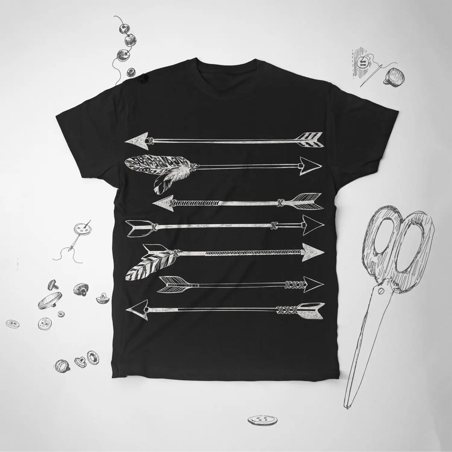 Arrows shirt Tribal T Outdoors Adventure Boho Men Arrow Women Feather tee