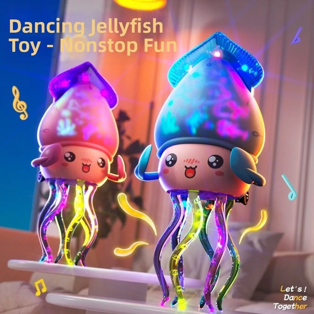 Polpo danzante magico a luce LED Torsione a otto artigli con luce musicale Polpo danzante Giocattolo Evitamento automatico degli ostacoli