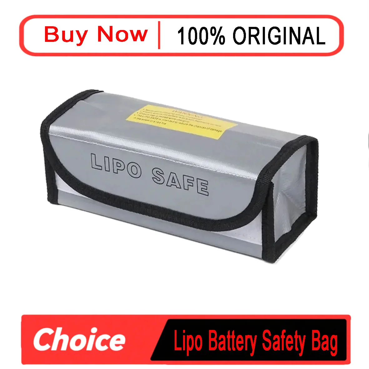 Mini Lipo Battery Safety Bag (185x75x60mm) - Waterproof, Fireproof, Explosion-Proof | For FPV Drone Batteries