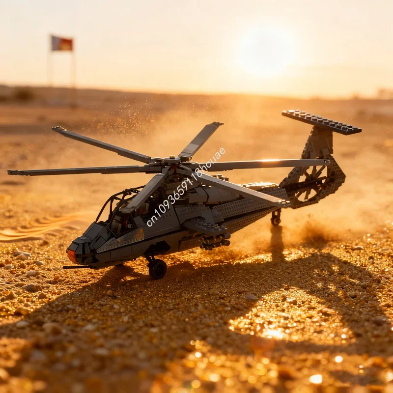 

3461 деталь MOC Boeing Sikorsky RAH Comanche, техническая модель, конструктор, игрушка для сборки, DIY, креативный подарок для детей на Рождество и день рождения