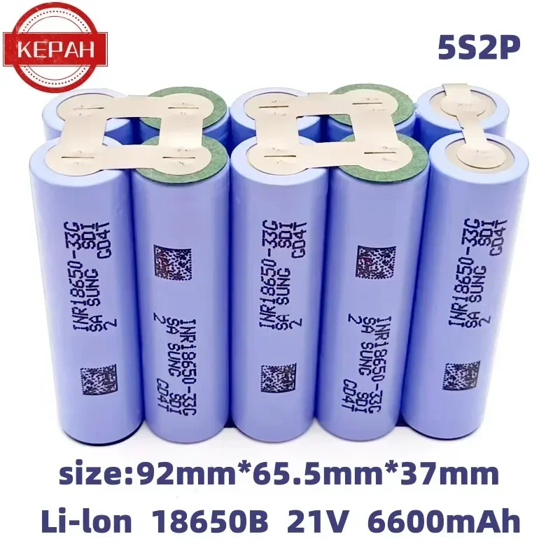 Akumulator litowo-jonowy wkrętarka elektryczna wiertarka elektryczna 2S2P 1S3P 4S1P 4S2P 5S1P 5S2P 6S1P 3300mAh 6600mAh 18650 33G