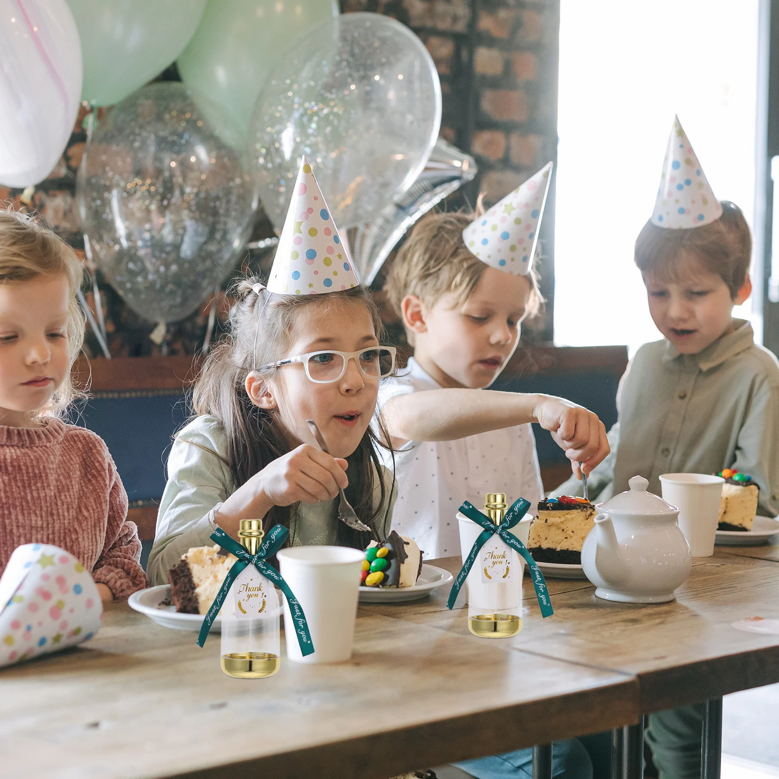 

12Pcs Mini Plastic Candy Bottles Candy Boxes Favor Containers for Wedding Bridal Shower Birthday Party Treats