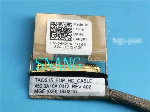 Used  FOR     LAPTOP LCD Flex Cable  3580 4K2P4 04K2P4 CN-04K2P4 450.0A10A.0011 good free shipping