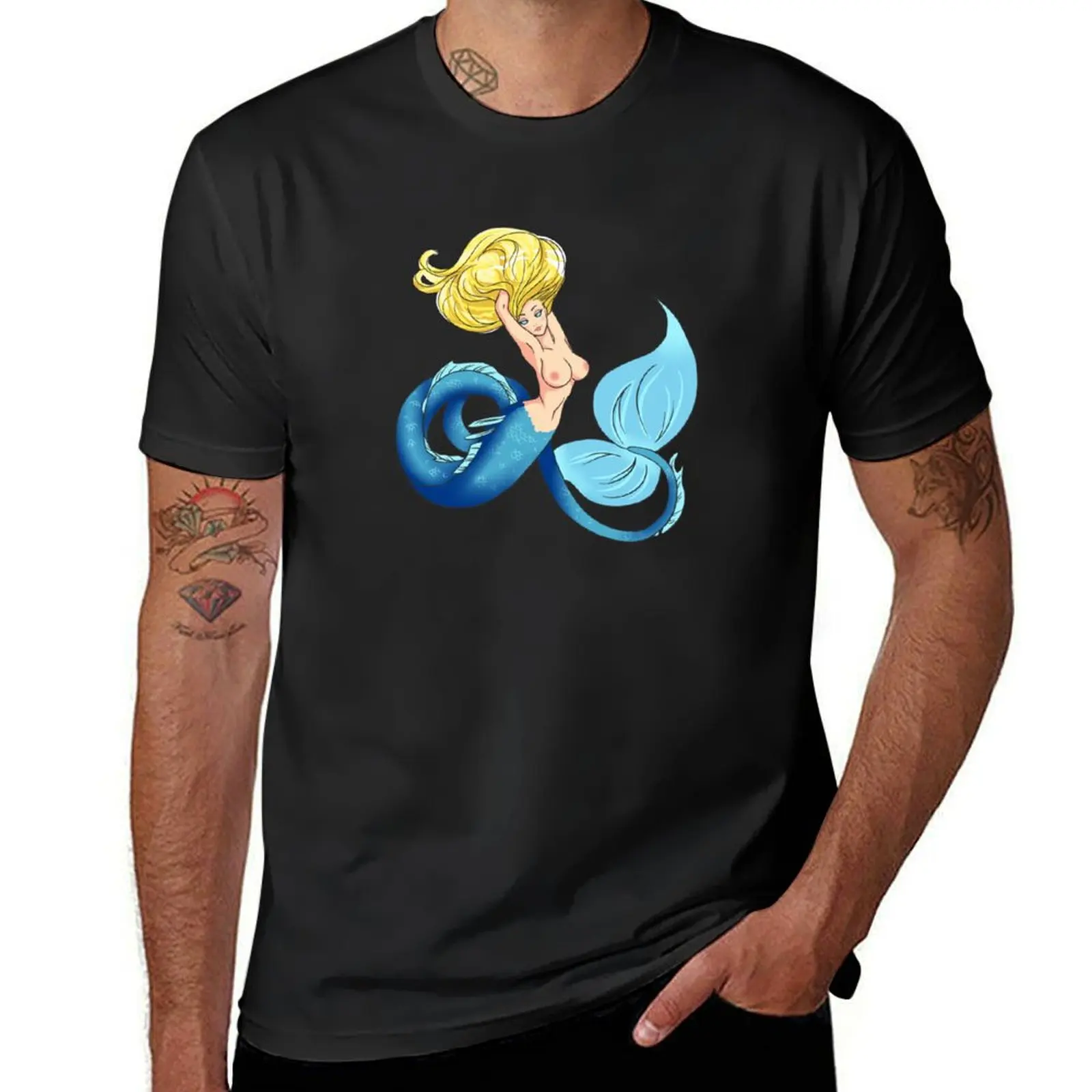 

Mermaid T-Shirt tees boys animal print mens t shirts casual stylish