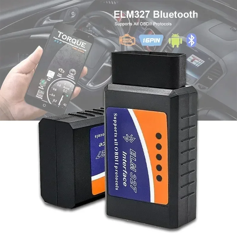 

1 шт., автомобильный Bluetooth-детектор ошибок 1PCELM327 OBD2 V2.1