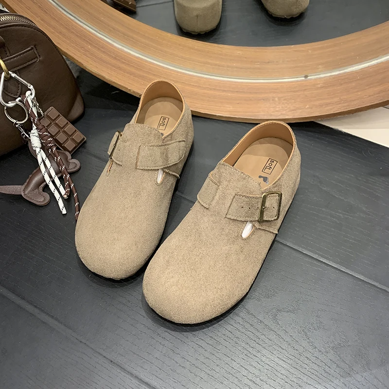 Универсальная женская обувь на платформе в стиле ретро. Женские весенне-осенние туфли 20220. Новые одинарные туфли с одной педалью.