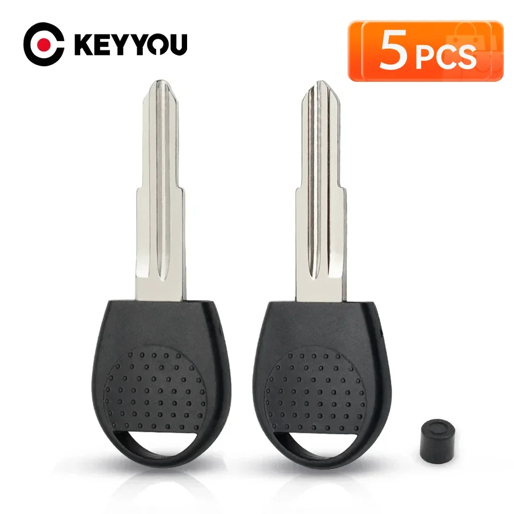 KEYYOU 5PCS Transponder Chip Auto Car Key Shell Case For Chevrolet AVEO Sail Lova Blank Uncut Right / Left Blade