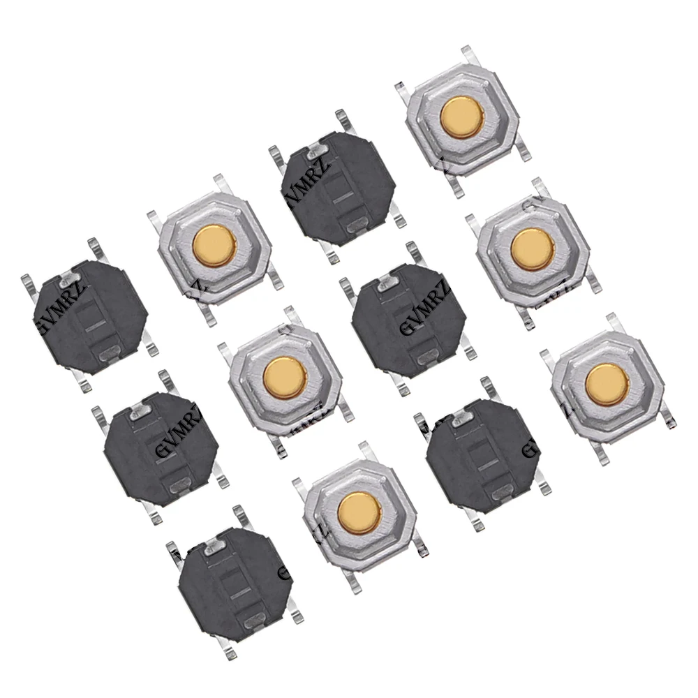 100PCS 4Pin 4X4X1.5MM Push Button Copper Head Keys Button 4*4*1.5mm SMD Tactile Tact Push Button Micro Switch