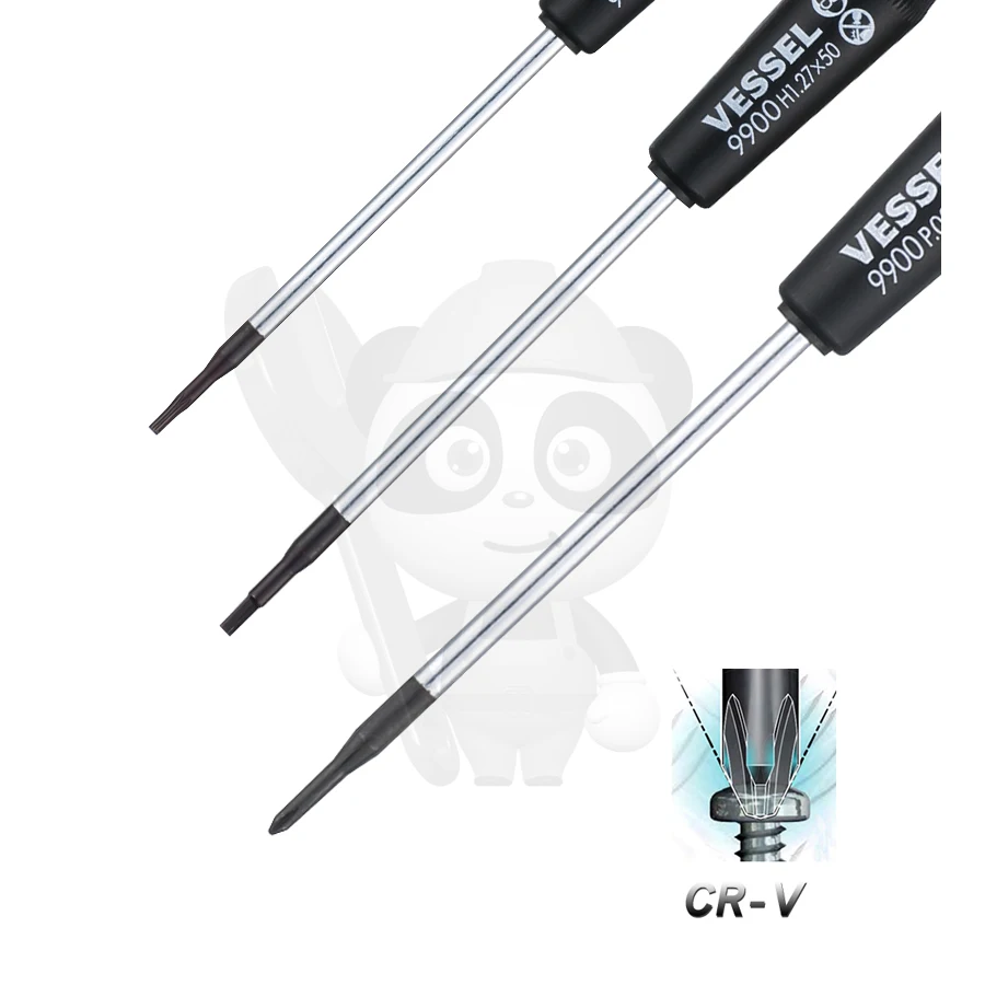 

VESSEL 990 Precision Screwdriver Set 1Set for Phillips/Slotted/Torx/Hex Screws Magnetic Repair Tool for Computer Laptop Watch