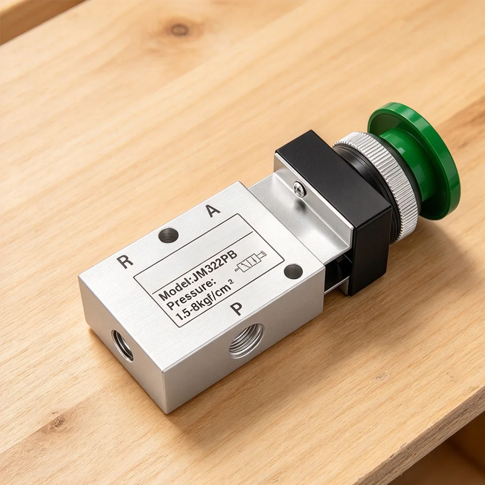 JM322R 1/4in NPT 3 Way 2 Position Valve with Aluminum Construction for Consistent Performance in Workshop Settings