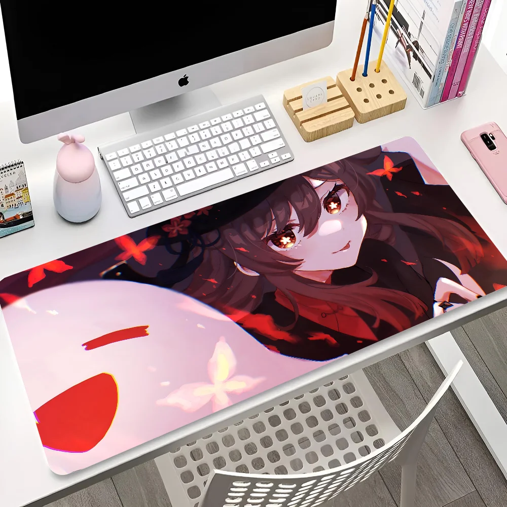 

1pc HOT Hu Tao Genshin Impact Mousepad Mouse Mat Desk Mat With Pad Gaming Accessories Prime Gaming XXL Keyboard Pad Padding Mat