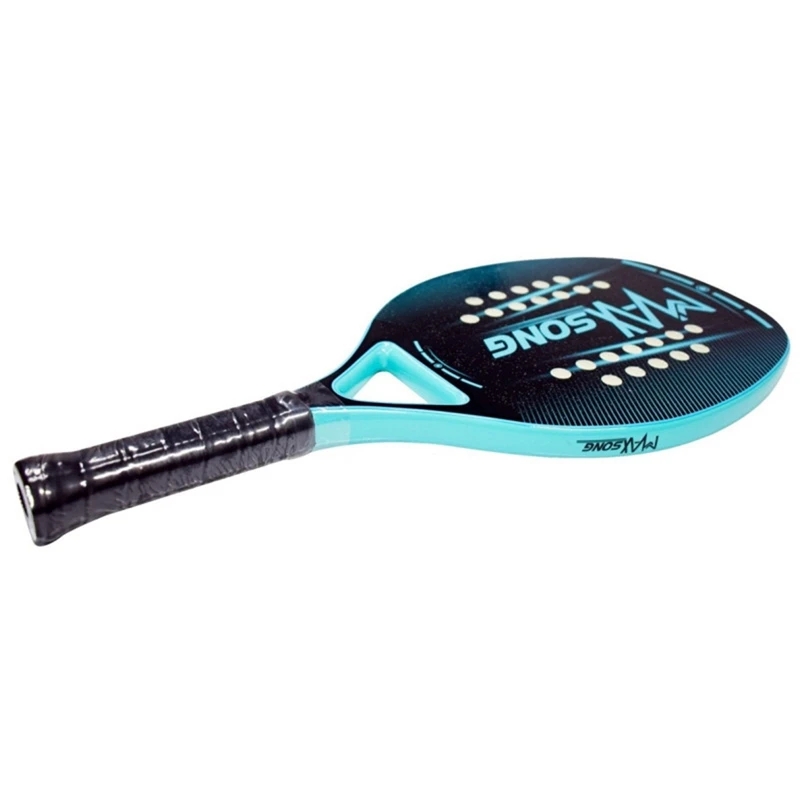 2022 Adult Professional Full Carbon Beach Tennis Paddle Racket Soft EVA Face Raqueta With Bag Unisex Equipment Padel