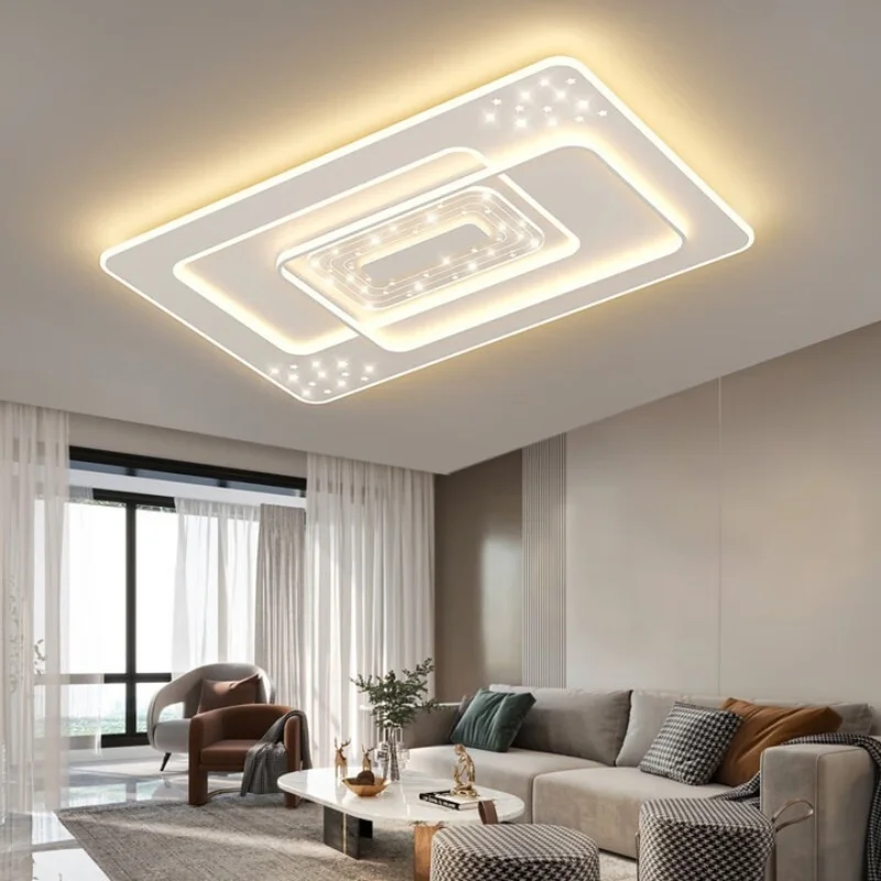 

Lighting fixtures for the whole house 2025 new minimalist modern set combination starry sky ceiling light eye protection