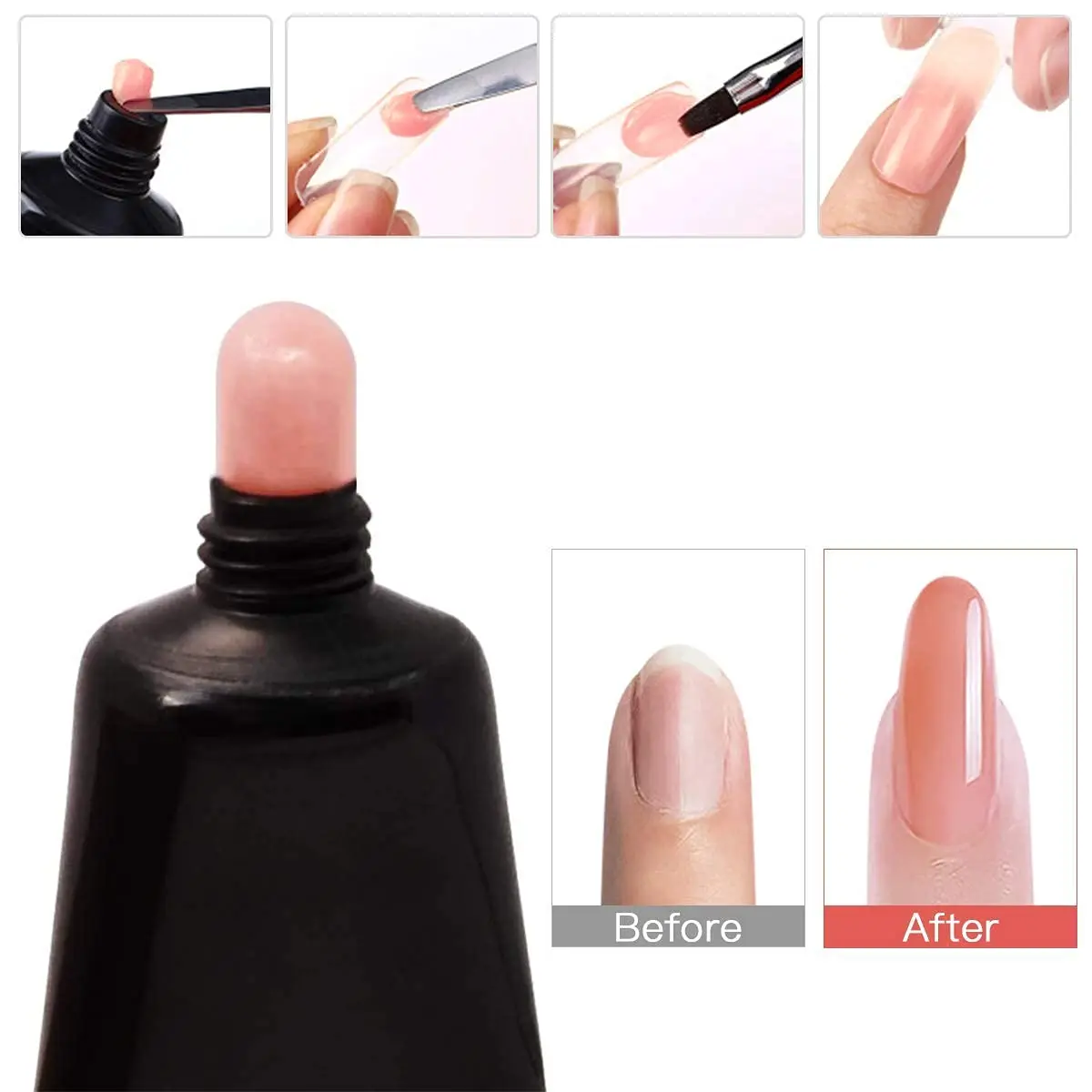 Biutee 15 مللي بولي طلاء الأظافر هلام اللون تغيير الاكريليك تمديد كريستال مسمار الفن سريع منشئ الورنيش UV بولي طلاء الأظافر