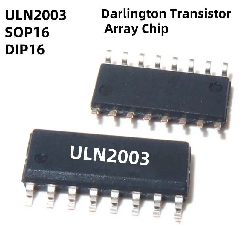 

xkss 10pcs ULN2003 ULN2003A ULN2003ADR ULN2003AG SOP16/DIP16 New Original Darlington Transistor Array Chip ULN2003AN