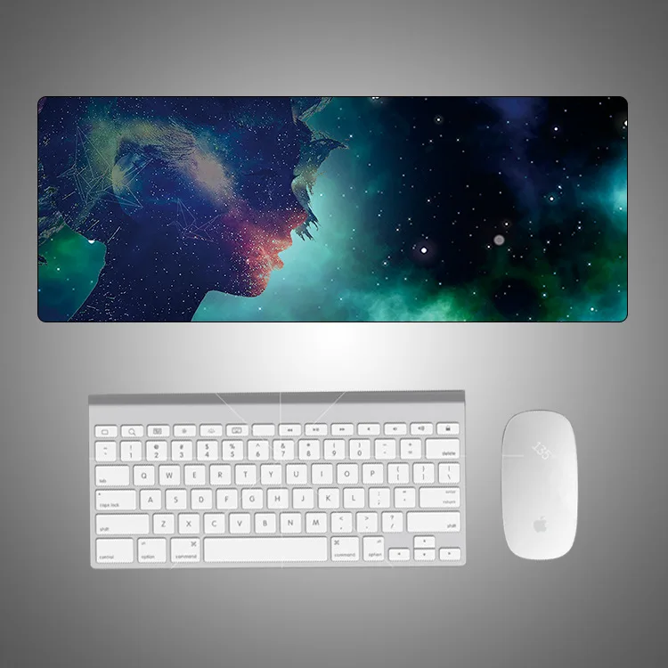 Large Size Colorful Mouse Keyboard Pad Neoprene Rubber With Top Fabric Game Mat Table Cover Home Office Mousepad Romantic Great