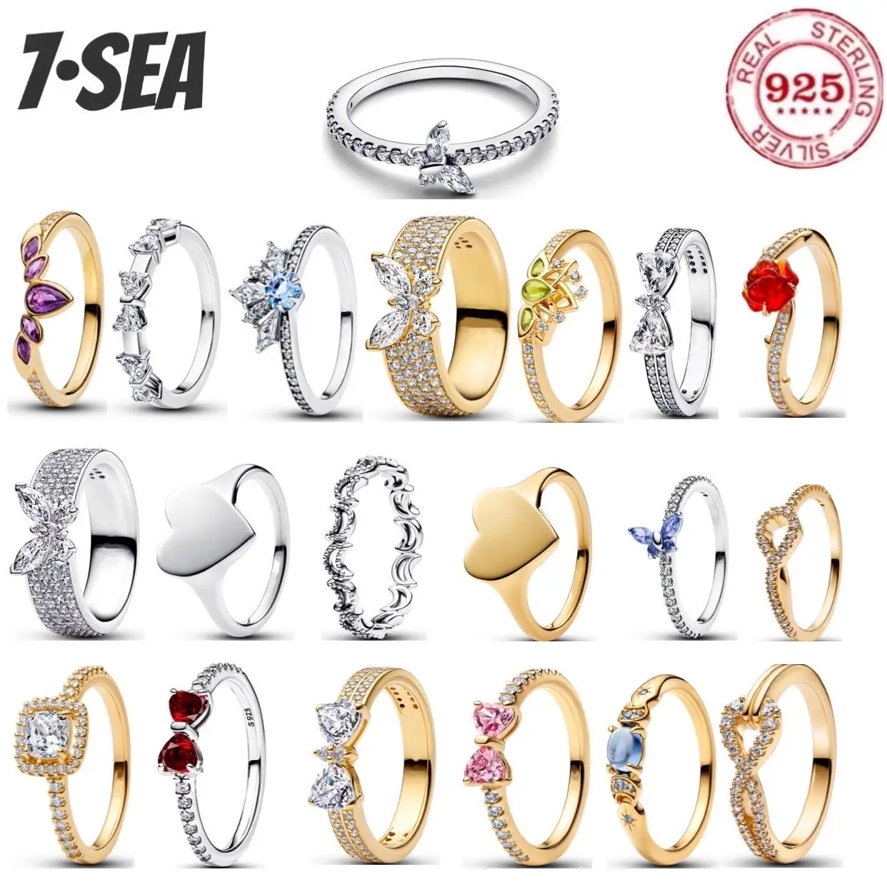 

Новинка 2025 года: Хит продаж! Кольцо из стерлингового серебра 925 пробы, серия «Принцесса», с узором «Бабочка-узелок» и «Снежная роза». Изысканные ювелирные украшения для женщин, идеальный подарок для вечеринок.